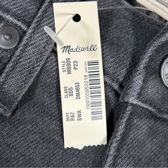 Madewell NWT Womens 10 In High Rise Skinny Jeans Magic Pockets Soft Black Sz 23P - Picture 11 of 15